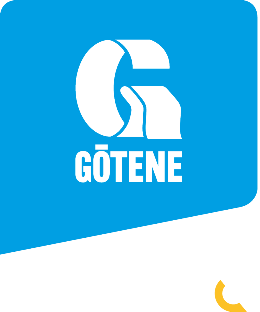 Götenes logo med Fronteq